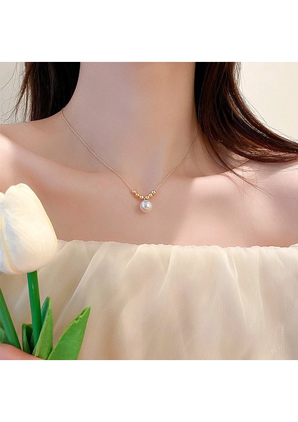 XL377 Zarif Narin Inci Kolye Klavikula Kolye Bayanlar Tatlı Benzersiz Tasarım Moda Kız Takı Günlük Doğum Günü Partisi Hediye (Yurt Dışından) fiyatları