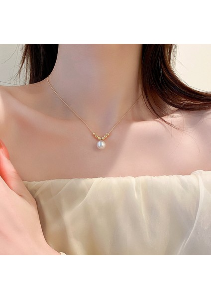 XL377 Zarif Narin Inci Kolye Klavikula Kolye Bayanlar Tatlı Benzersiz Tasarım Moda Kız Takı Günlük Doğum Günü Partisi Hediye (Yurt Dışından) fırsatları