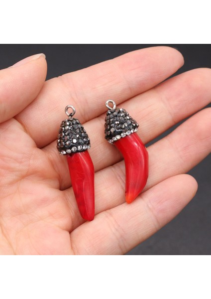 20-25MM 1 Adet Kırmızı Mercan Düzensiz Dalları Kolye Dıy Küpe Kolye Takı Yapımı Aksesuarları Hediye Boyutu (Yurt Dışından) fırsatları