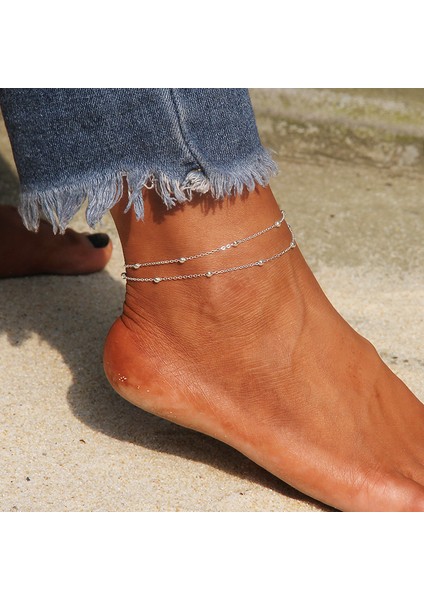 D Basit Kalp Kadın Halhal Yalınayak Tığ Sandalet Ayak Takı Bacak Yeni Halhal Ayak Bileği Bilezik Kadınlar Için Bacak Zinciri (Yurt Dışından) indirimleri