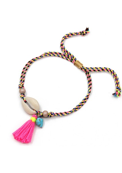 D1761F Halhal Kadınlar Için Ayak Takısı Boho El Yapımı Püskül Kabuk Ayarlanabilir Halat Zincir Ayak Bileği Bilezik Bacak Plaj Sandaletleri Aksesuarları (Yurt Dışından) fiyatları