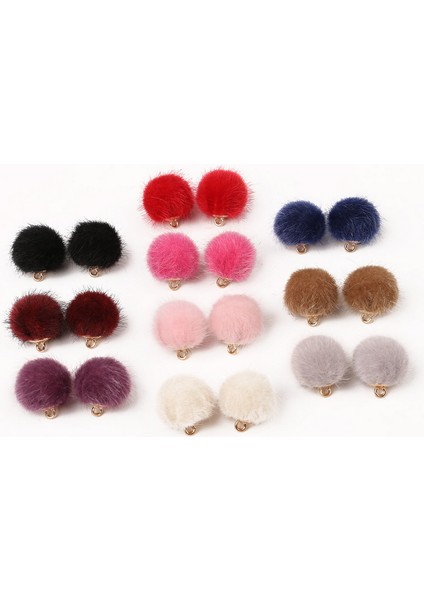 Donanma Lot Kürk Ponpon Kaplı Top Boncuk Charm Kolye Kolye Takı Yapımı Için Dıy Kadın Takı Aksesuarları (Yurt Dışından) fırsatları