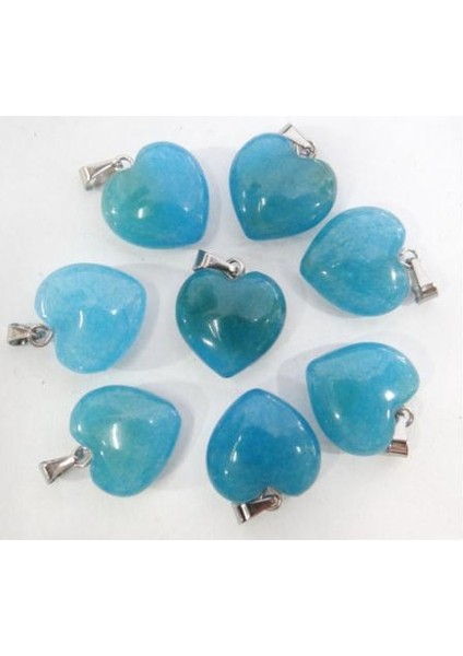 No.23 16MM Doğal Taş Taş Kuvars Kristal Opal Kedi Gözü Renkli Takılar Kalp Kolye Diy Takı Yapımı Için Kolye (Yurt Dışından)