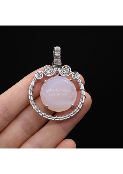 OPAL-35X48MM Doğal Taş Kolye Ametistagates Hayat Ağacı Kolye Takı Yapımı Için Dıy Kolye Küpe Bilezik Aksesuarı (Yurt Dışından)