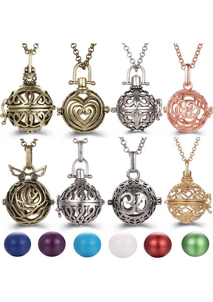 Altın Rengi Charm Meksika Chime Hollow Melek Kanatları Vintage Kolye Takı Müzik Topu Uçucu Yağ Mesih Çapraz 3D Stil Gebelik Kolye (Yurt Dışından) fiyatları