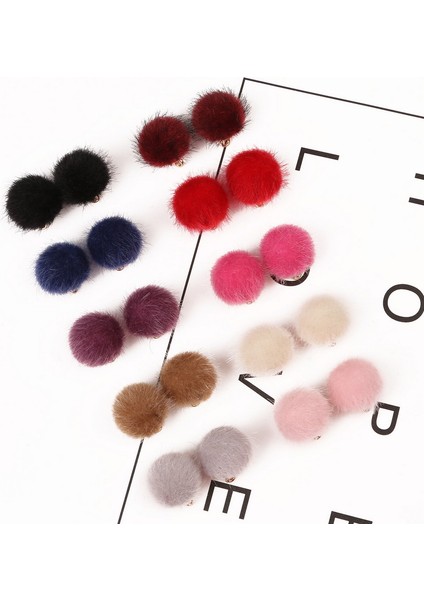 Siyah Lot Kürk Ponpon Kaplı Top Boncuk Charm Kolye Kolye Takı Yapımı Için Dıy Kadın Takı Aksesuarları (Yurt Dışından) modelleri