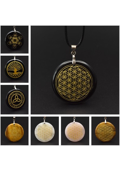 Obsidyen Enerji Jeneratörü Orgone Muska 7 Çakra Kolye Kolye Orgonit Meditasyon Dengesi Emf Koruma Kazak Zincir Takı (Yurt Dışından) fiyatları