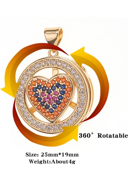 D365-D Yüksek Li Charm El Yapımı Aksesuarlar Emaye Kakma Zirkon Serpantin Alternatif Dönebilen Kolye Dıy Zanaat Takı Yapımı (Yurt Dışından) fırsatları