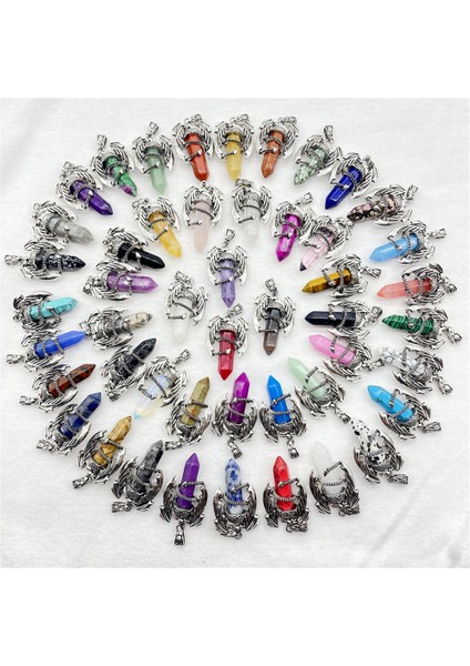 No.11 Doğal Taş Şifa Pembe Kuvars Opal Altıgen Sarkaç Kristal Kaya Kolye Dıy Takı Yapımı Için Kolye Aksesuarla (Yurt Dışından) fiyatları