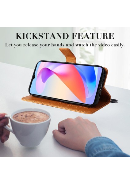 Onur Için Kılıf X6A 4g Darbeye Kapak Manyetik Kapak Kart Yuvası Standı ile (Yurt Dışından)