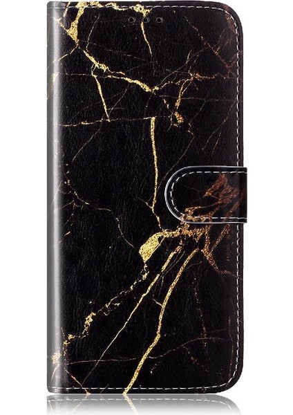 Huawei P10 Tam Koruma Mermer Desen Pu Deri Cüzdan Için Flip Case (Yurt Dışından)