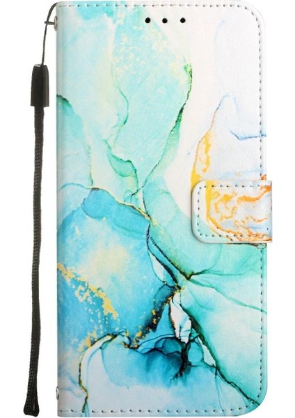 Tecno Camon 30 Premier 5g Pu Deri Mermer Desen Kickstand Için Kılıf (Yurt Dışından)