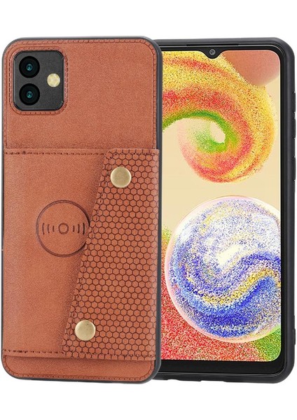 Samsung Galaxy A04 Kickstand Cüzdan Kılıf Için Cüzdan Kılıf Darbeye Kart (Yurt Dışından)