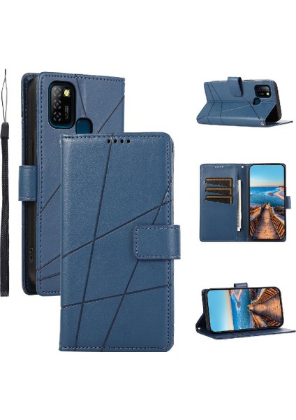 Infinix Sıcak 10 Lite Şok Emici Üç Kart Yuvaları Için Flip Case (Yurt Dışından)