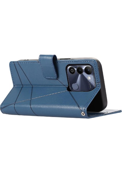 Tecno Spark 9 Için Flip Case Darbeye Kickstand Şok Emici Üç (Yurt Dışından)