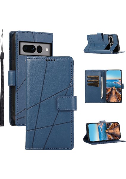 Google Piksel 7 Pro Şok Emici Üç Kart Yuvaları Için Flip Case (Yurt Dışından)