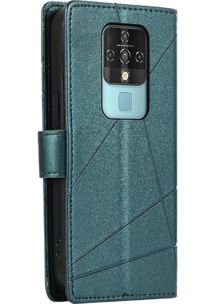 Tecno Camon 16 Kickstand Şok Emici Darbeye Dayanıklı Üç Için Flip Case (Yurt Dışından)