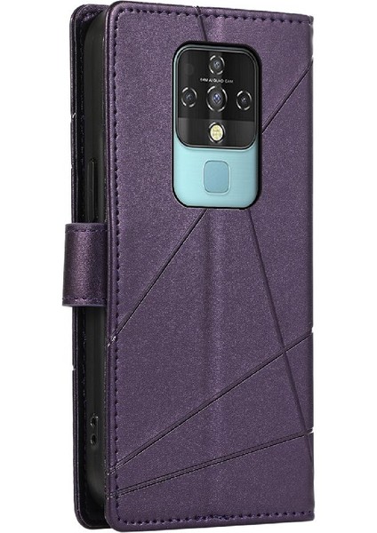 Tecno Camon 16 Kickstand Şok Emici Darbeye Dayanıklı Üç Için Flip Case (Yurt Dışından)
