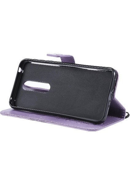 Nokia 7.1 Için Flip Case Pu Deri Flip Kickstand Manyetik Kapak Kapak (Yurt Dışından) modelleri