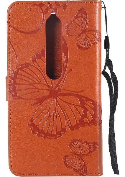 Nokia 6 2018 Flip Kickstand Darbeye Kapak Manyetik Kapak Için Flip Case (Yurt Dışından)