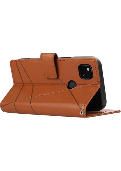 Google Piksel 4A Kickstand Üç Kart Yuvaları Darbeye Şok Için Flip Case (Yurt Dışından) indirimleri
