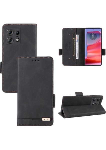 Motorola Moto Kenar 50 Pro Için Kılıf Tam Koruma Manyetik Karbon Fiber (Yurt Dışından)