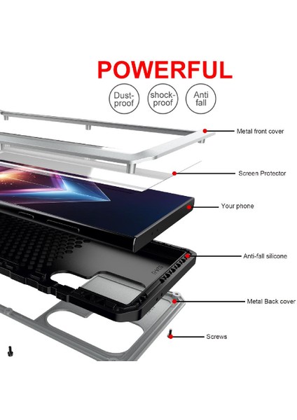 Samsung Galaxy S24 Ultra Alüminyum Alaşımlı Metal Için Ağır Metal Kasa (Yurt Dışından) indirimleri
