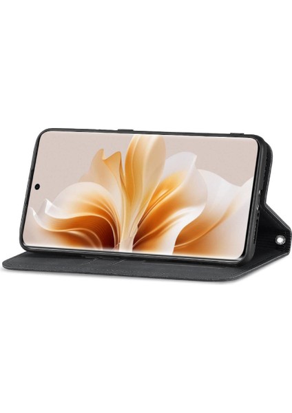 Oppo Oppo 11 Pro 5g Için Flip Case Darbeye Cüzdan Deri Kılıf Flip (Yurt Dışından)