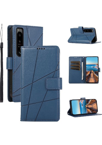 Sony Xperia 1 Iv Için Flip Case Şok Emici Darbeye Kickstand Üç (Yurt Dışından)