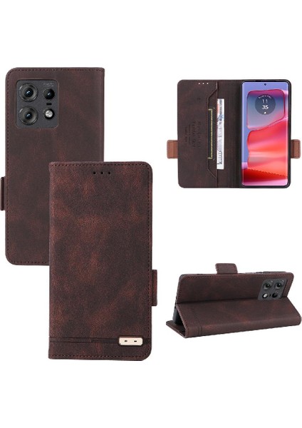 Motorola Moto Kenar 50 Pro Için Kılıf Tam Koruma Manyetik Karbon Fiber (Yurt Dışından)