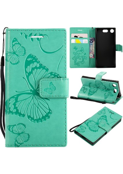 Sony Xperia Xperia Kompakt Pu Deri Flip Case Kickstand Darbeye (Yurt Dışından)