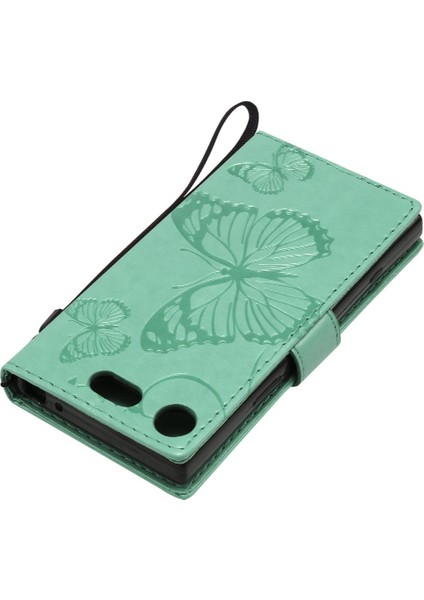 Sony Xperia Xperia Kompakt Pu Deri Flip Case Kickstand Darbeye (Yurt Dışından)
