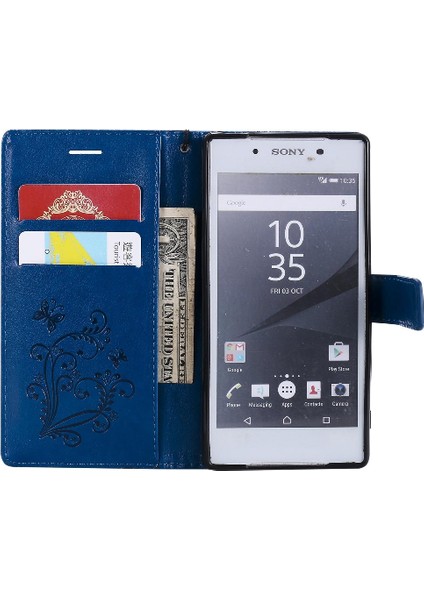 Sony Xperia Z5 Flip Kickstand Manyetik Kapak Için Flip Case Kart Yuvası ile (Yurt Dışından) fiyatları