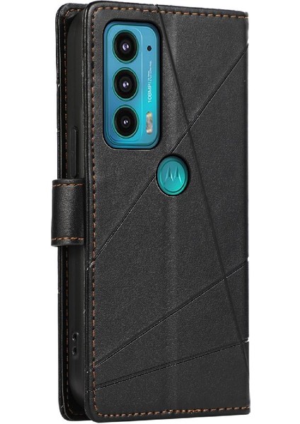 Bdt Shop Motorola Kenar 20 Darbeye Kickstand Şok Emici Kart Için Flip Case (Yurt Dışından)