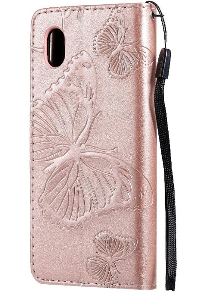 Kart Yuvası Standı ile Samsung Galaxy A01 Çekirdek Için Flip Case Pu Deri Flip (Yurt Dışından) modelleri