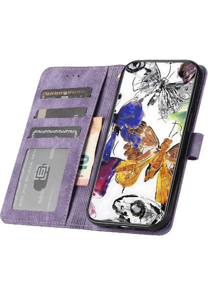 Iphone 11 Için Flip Case Pro Max Cüzdan Manyetik Kapatma Kart Yuvaları Tutucu (Yurt Dışından)