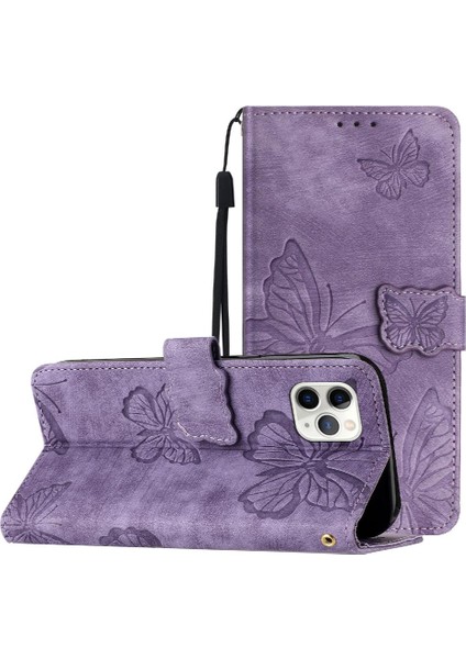 Iphone 11 Için Flip Case Pro Max Cüzdan Manyetik Kapatma Kart Yuvaları Tutucu (Yurt Dışından)