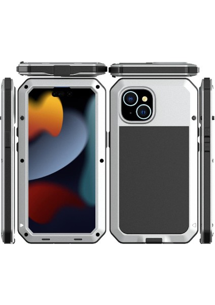 Iphone 15 Için Kılıf Artı 360 Tam Vücut Koruyucu Kapak Toz Geçirmez Açık (Yurt Dışından)