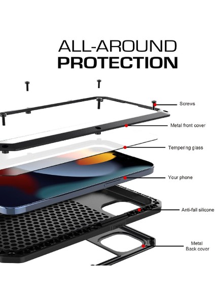 Iphone 15 Için Kılıf Artı 360 Tam Vücut Koruyucu Kapak Toz Geçirmez Açık (Yurt Dışından) fırsatları