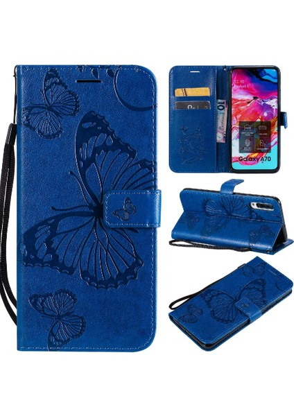 Samsung Galaxy A70 Darbeye Kapak Flip Kickstand Manyetik Kapak (Yurt Dışından)