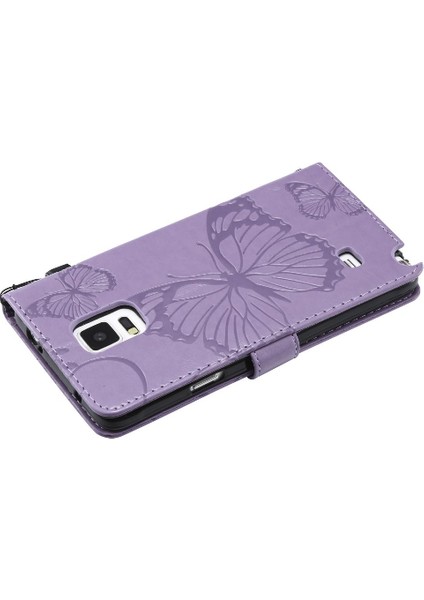 Samsung Galaxy Not 4 Için Kılıf Pu Deri Flip Kickstand Darbeye Kapak (Yurt Dışından)