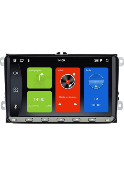 Skoda Roomster (2007-2017) Android 13 Multimedya Carplay 9 Inch 6 GB Ram / 128 GB Hafıza CRV-4580XDA