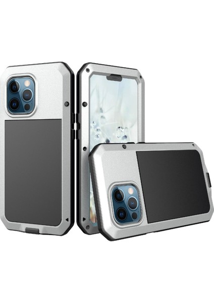 Iphone 13 Için Kılıf Pro Max Alüminyum Alaşım Metal Kasa 360 Tam Vücut Kapak (Yurt Dışından)