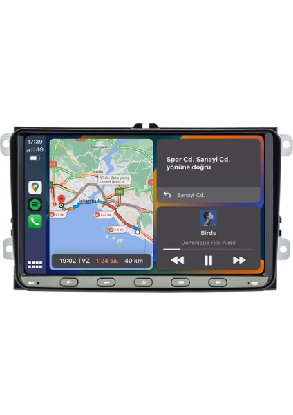 Skoda Roomster (2007-2017) Android 13 Multimedya Carplay 9 Inch 6 GB Ram / 128 GB Hafıza CRV-4580XDA