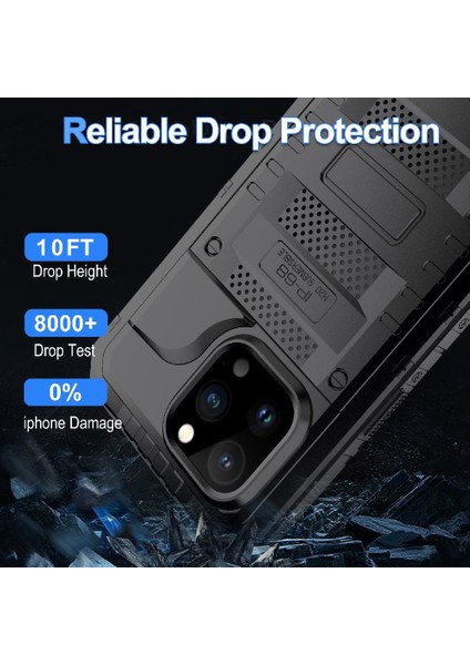Iphone 14 Için Su Geçirmez Kılıf Pro 12FT Askeri Darbeye Dayanıklı Metal Tam (Yurt Dışından) fiyatları