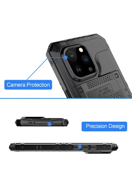 Iphone 14 Için Su Geçirmez Kılıf Pro 12FT Askeri Darbeye Dayanıklı Metal Tam (Yurt Dışından) fırsatları