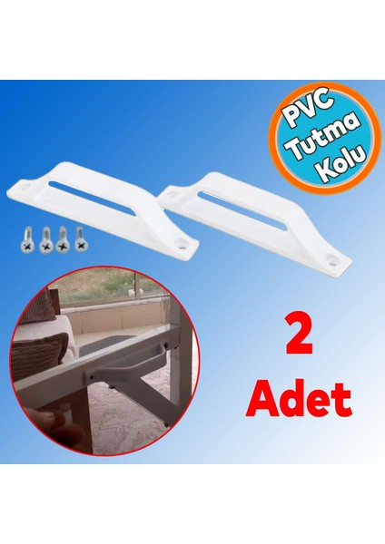 Pencere Kapı Sineklik Kolu Plastik Pimapen Pvc D Tutucu Tutamağı 2 Adet