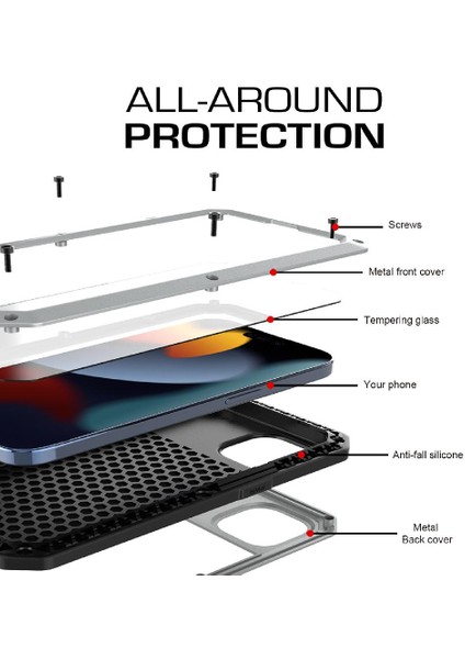 Iphone 15 Için Kılıf 360 Tam Vücut Koruyucu Kapak Ağır Darbeye Dayanıklı (Yurt Dışından) indirimleri