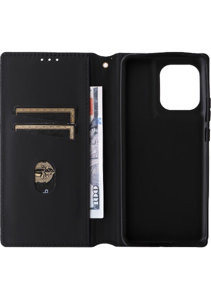 Motorola Moto Kenar 50 Pro Pu Deri 3D Desen Manyetik Kapatma (Yurt Dışından)