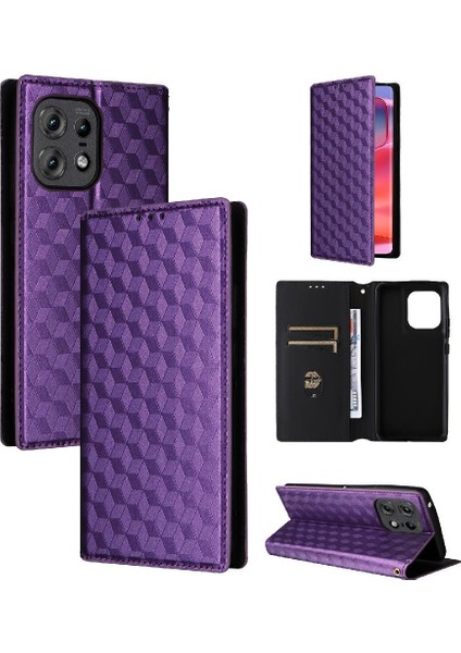 Motorola Moto Kenar 50 Pro Pu Deri 3D Desen Manyetik Kapatma (Yurt Dışından)